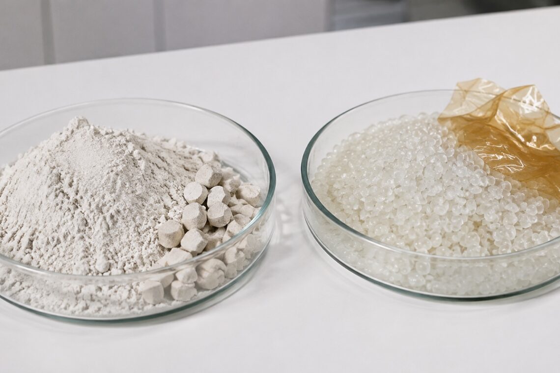 氧化锌基陶瓷粉体与聚合物树脂原材料对比